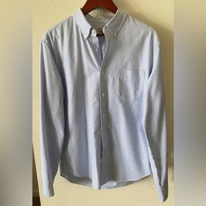 J. Crew Men’s Large 100% Cotton Classic Striped Oxford Dress Shirt NWOT